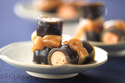 サーモンの昆布巻き