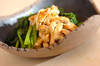 小松菜とお湯葉さんの炊いたんの作り方の手順
