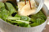 小松菜とお湯葉さんの炊いたんの作り方の手順3