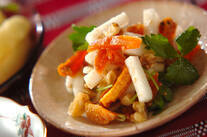 干し柿と大根の酢の物