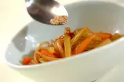 セロリのきんぴらの作り方3