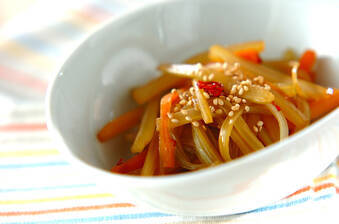 セロリのきんぴら