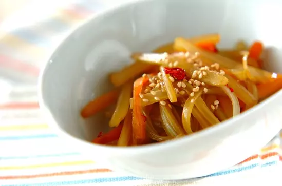 セロリのきんぴら 副菜 レシピ 作り方 E レシピ 料理のプロが作る簡単レシピ