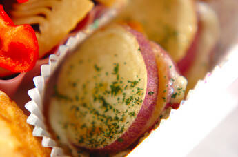 サツマイモのチーズ挟み