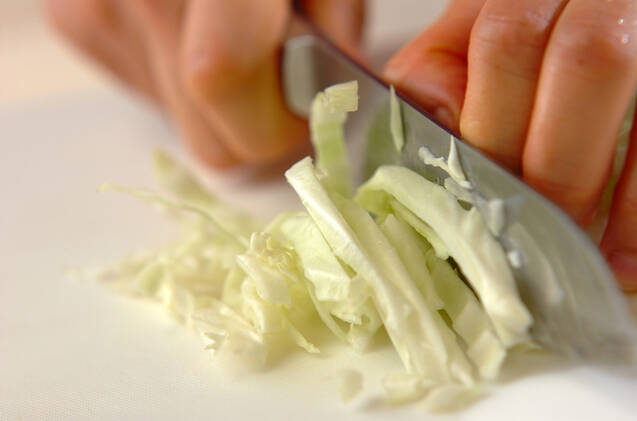 キャベツのユズ風味和えの作り方の手順1