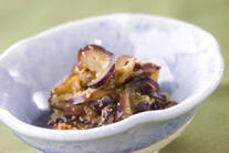 ナスのゴマ酢和え