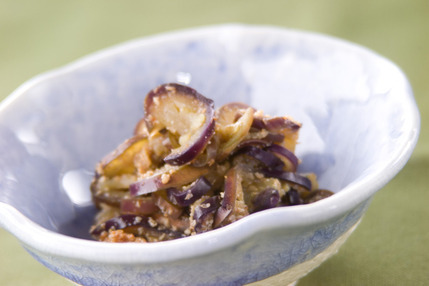 ナスのゴマ酢和え