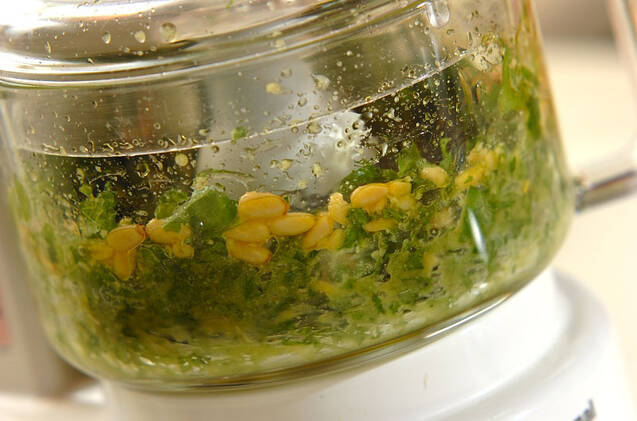 大葉のジェノベーゼ風サラダの作り方の手順4