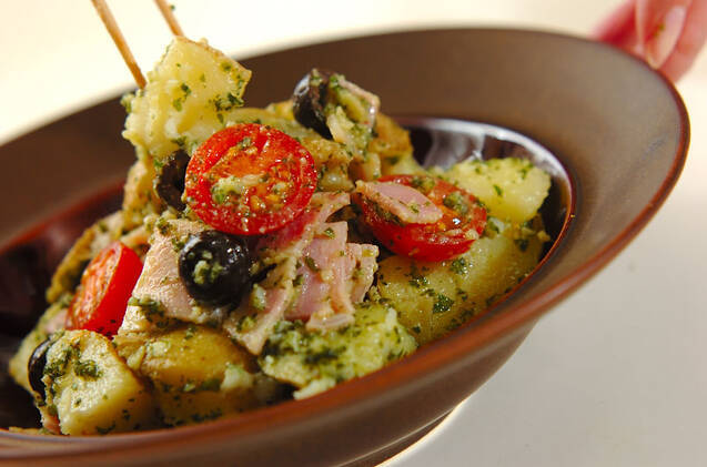 大葉のジェノベーゼ風サラダの作り方の手順5