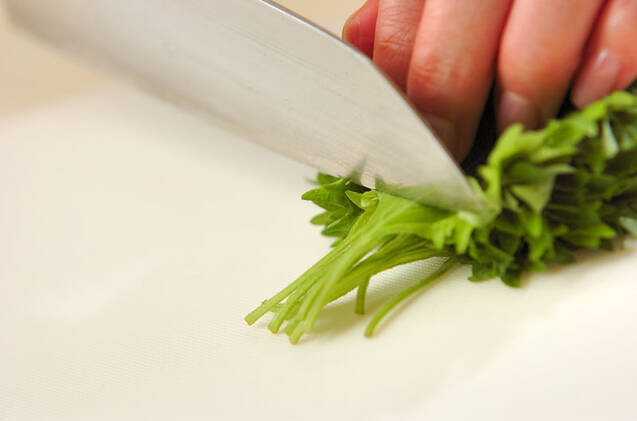 大葉のジェノベーゼ風サラダの作り方の手順1