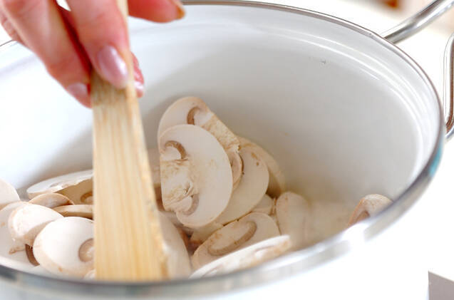 キノコのポタージュの作り方の手順6