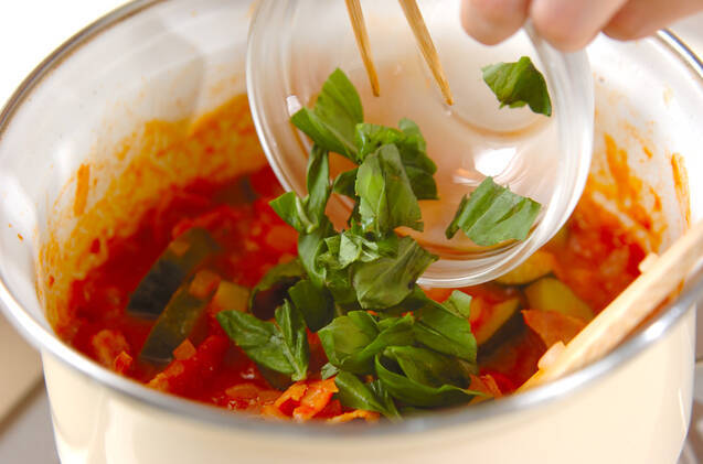 ズッキーニのトマト煮の作り方の手順7