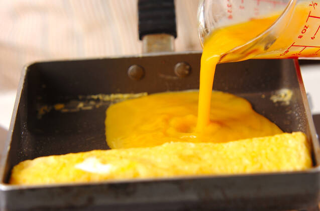 ハンペン入り卵焼きの作り方の手順4