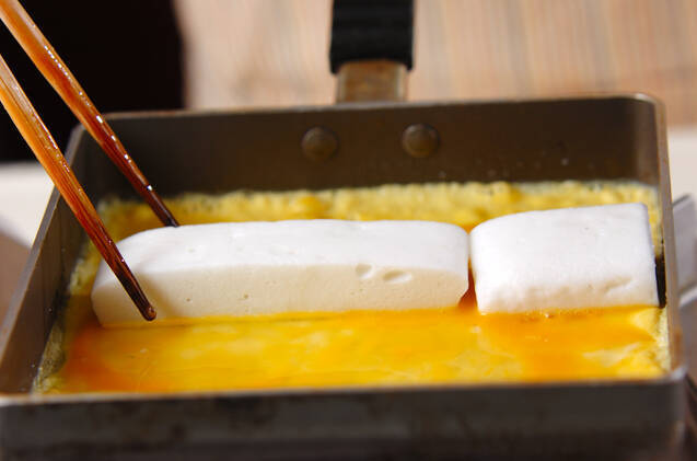 ハンペン入り卵焼きの作り方の手順3
