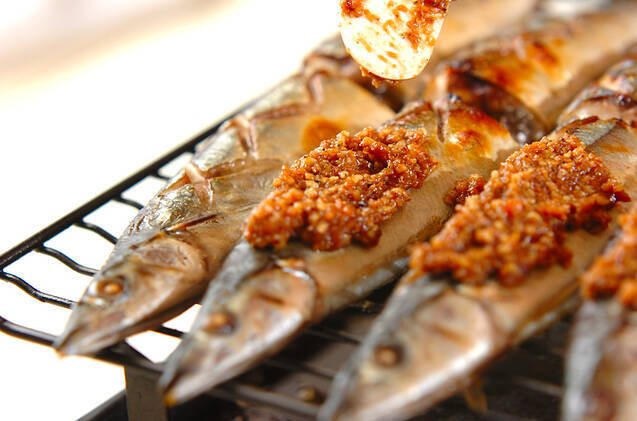 サンマのみそクルミ焼きの作り方の手順7