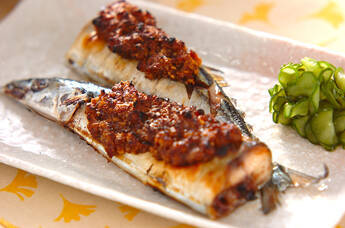 サンマのみそクルミ焼き