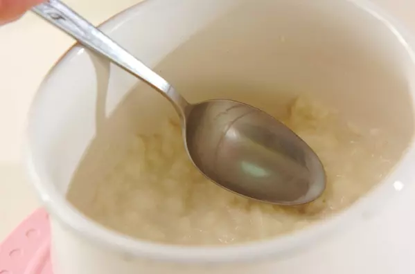 ミルクパンがゆの作り方2