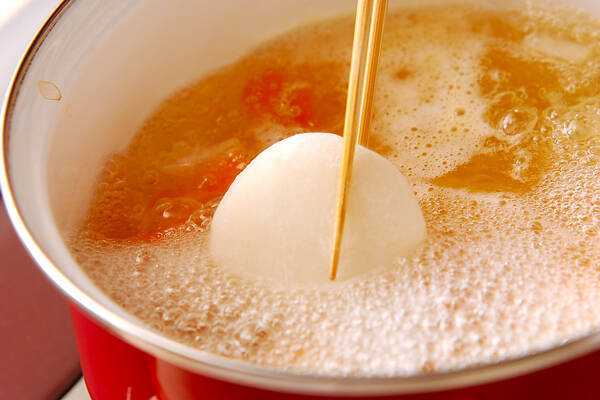 白みそのお雑煮の作り方の手順4