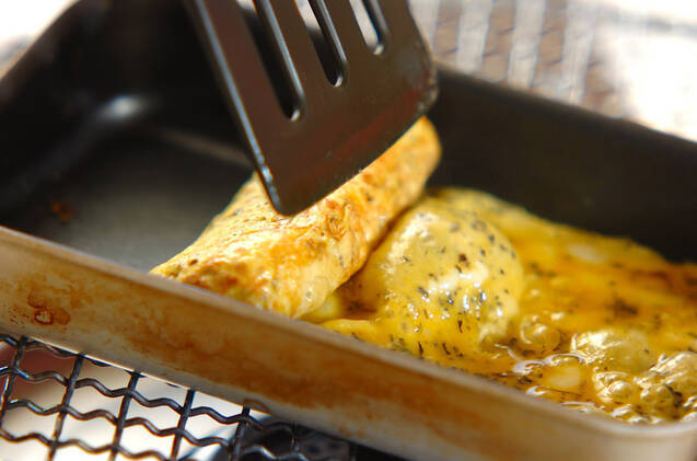 ユカリのだし巻き卵の作り方の手順2