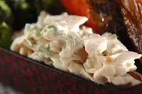 ささ身とオクラの梅マヨネーズ
