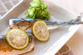 サンマの柚香焼き