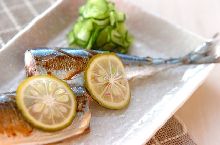 サンマの柚香焼き