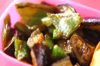 ナスとピーマンのみそ炒め