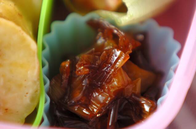 白ネギの甘辛煮