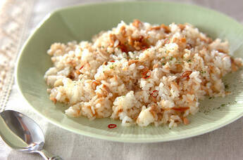 ツナのペペロンチーノ風味ピラフ