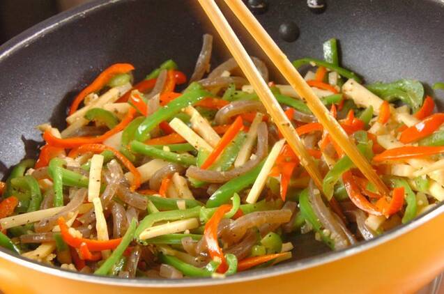 鶏肉で簡単！チンジャオロース 絶品やみつきレシピの作り方の手順8