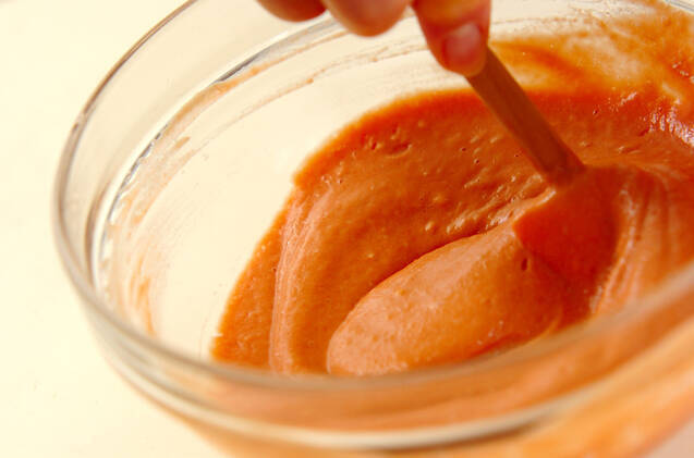 動物トマトパンケーキの作り方の手順1