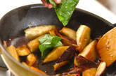 ナスとベーコンのバジル炒めの作り方3