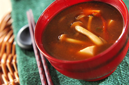 ドライトマトの赤だし