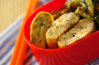 明太子と大葉の卵焼き