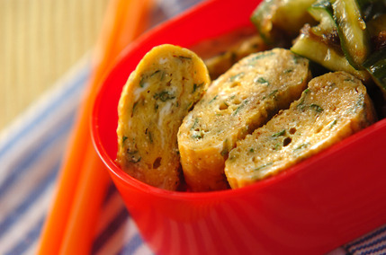 明太子と大葉の卵焼き