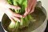 青菜とエノキのゴマ和えの作り方の手順4