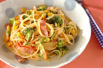 カラフルゴママヨパスタ