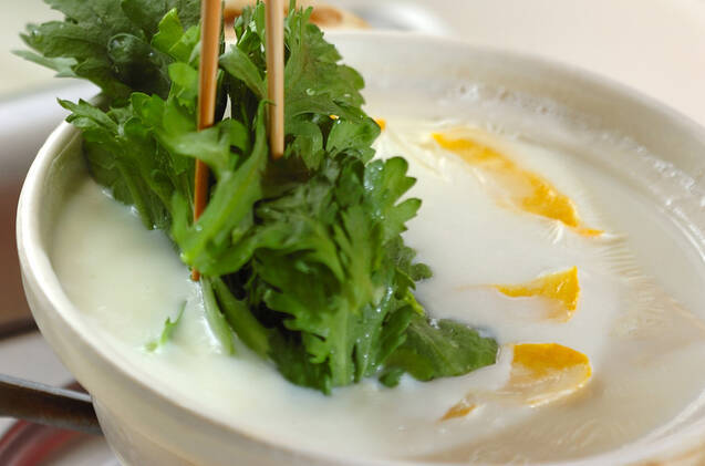 豆乳仕立ての湯豆腐の作り方の手順4