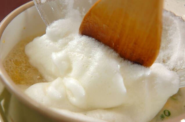 ふんわり卵のスープの作り方の手順4