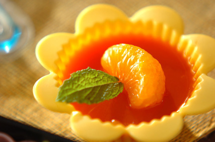 ニンジンとオレンジのゼリー
