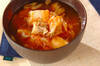 タラのキムチスープの作り方の手順