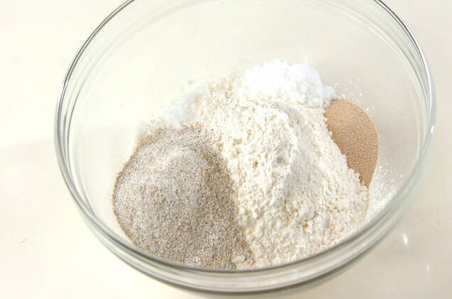 トロピカルフルーツのライ麦パンの作り方の手順2