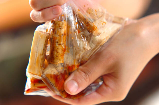 ゴボウの甘辛スティックの作り方の手順2