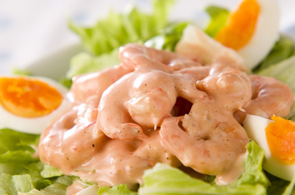 エビオーロラソース和え