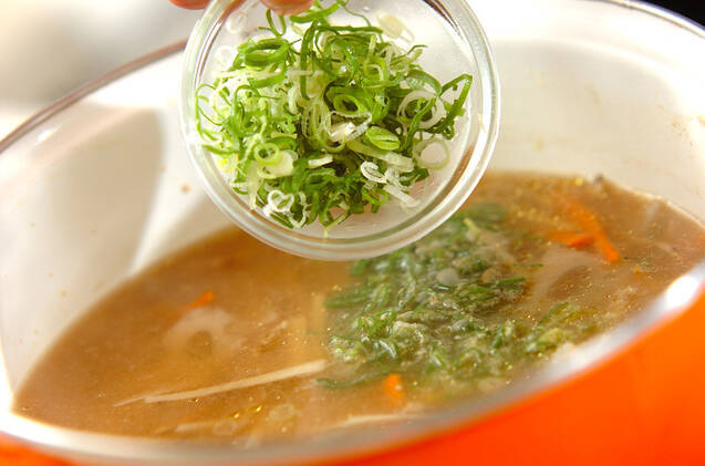 きんぴらみそ汁の作り方の手順5