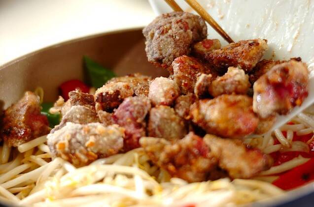 鶏レバーのみそ炒めの作り方の手順8