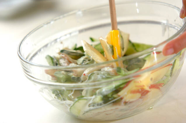 キュウリとちくわの和え物の作り方の手順5
