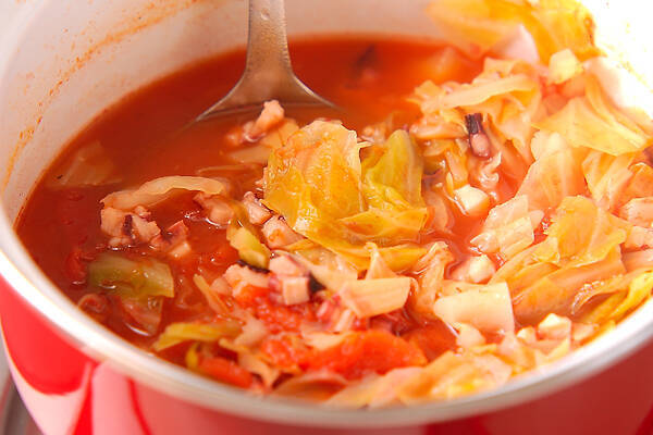 タコのトマトスープの作り方の手順4