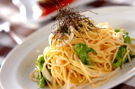 イカの明太春パスタ