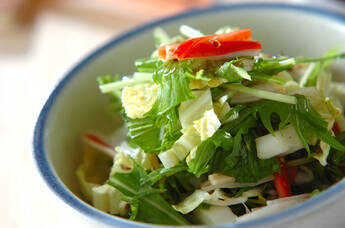 白菜の粒マスタード和え